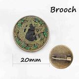 Wholesale Glass Dome Pendant Black Cat Wicca Pendant Necklace Pentagram Wiccan Jewelry Charm