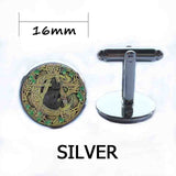 Wholesale Glass Dome Pendant Black Cat Wicca Pendant Necklace Pentagram Wiccan Jewelry Charm