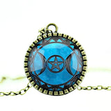 Wicca pentagram pendant Wicca Gothic