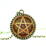 Wicca pentagram pendant Wicca Gothic