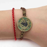 Wholesale Glass Dome Pendant Black Cat Wicca Pendant Necklace Pentagram Wiccan Jewelry Charm