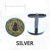 Wholesale Glass Dome Pendant Black Cat Wicca Pendant Necklace Pentagram Wiccan Jewelry Charm