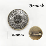 Wholesale Glass Dome Zodiac Wicca Pendant Necklace Pentagram Wiccan Jewelry Charm