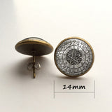 Wholesale Glass Dome Zodiac Wicca Pendant Necklace Pentagram Wiccan Jewelry Charm