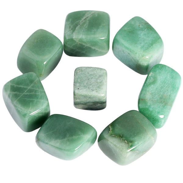 SUNYIK 1lb (460g) Green Aventurine Tumbled Polished Stones for Wicca Reiki Energy Healing Crystal